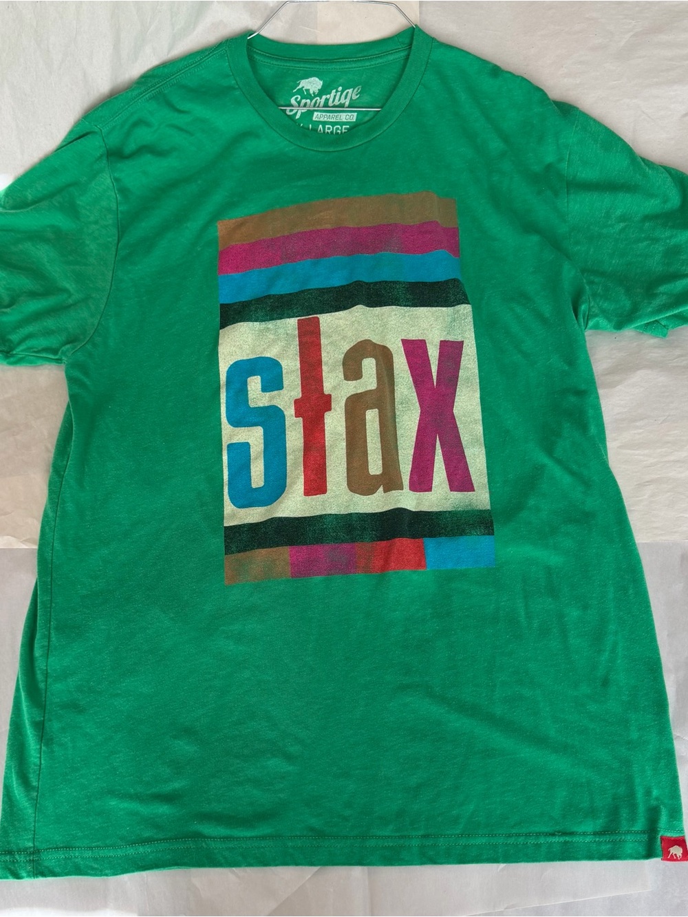 Sportiqe Mens XL Green Stax Records Graphic T-Shirt